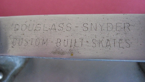 Stamping on an early Super Deluxe skates